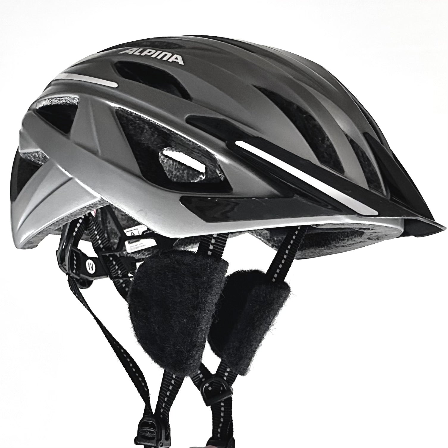 Bicycle helmet ear straps