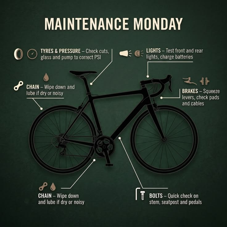 Bicycle maintenance schedule