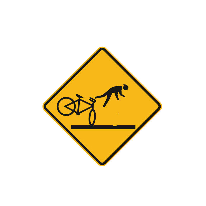 Bicycle repair warning signs