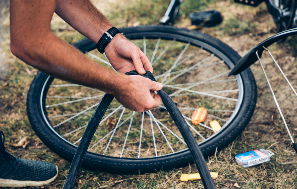 Bicycle tube installation