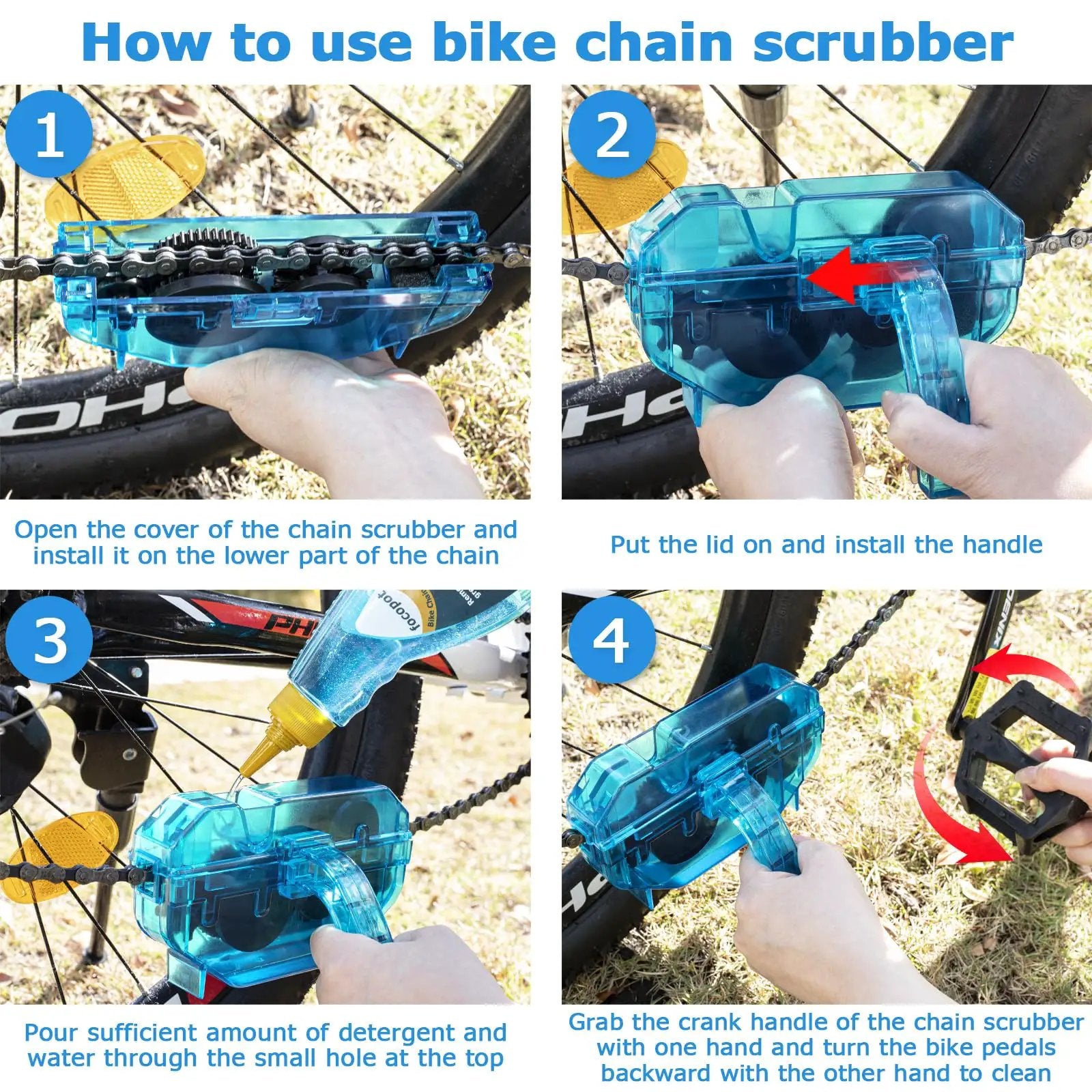Cleaning lower chain