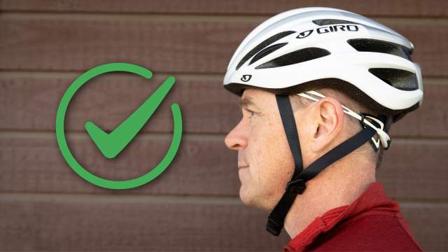 Correct bicycle helmet