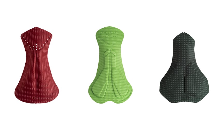 Cycling pad construction