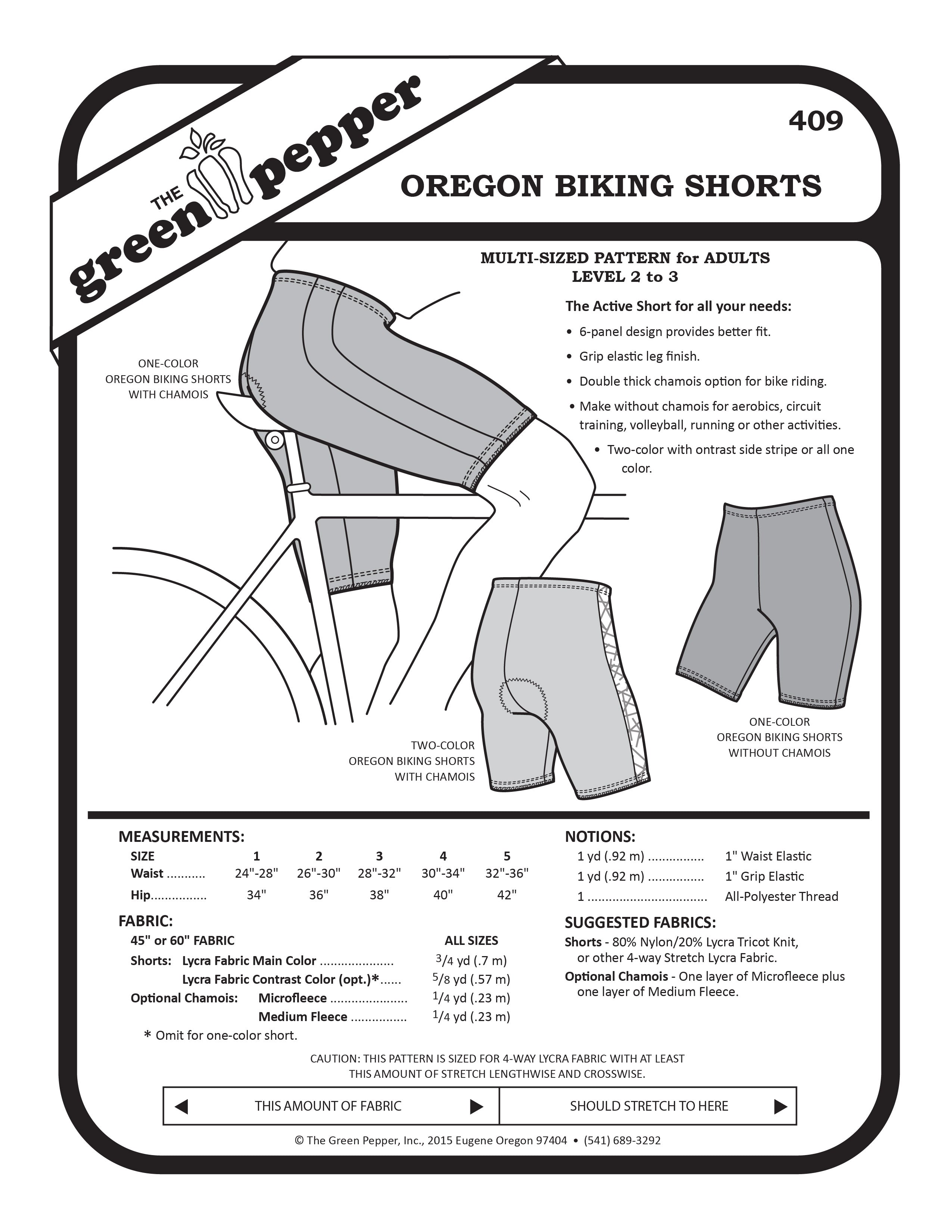 Cycling shorts formats