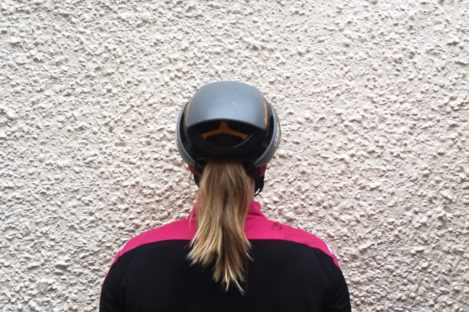 Helmet ponytail clearance