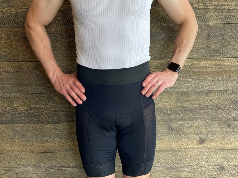 Layered shorts cycling test