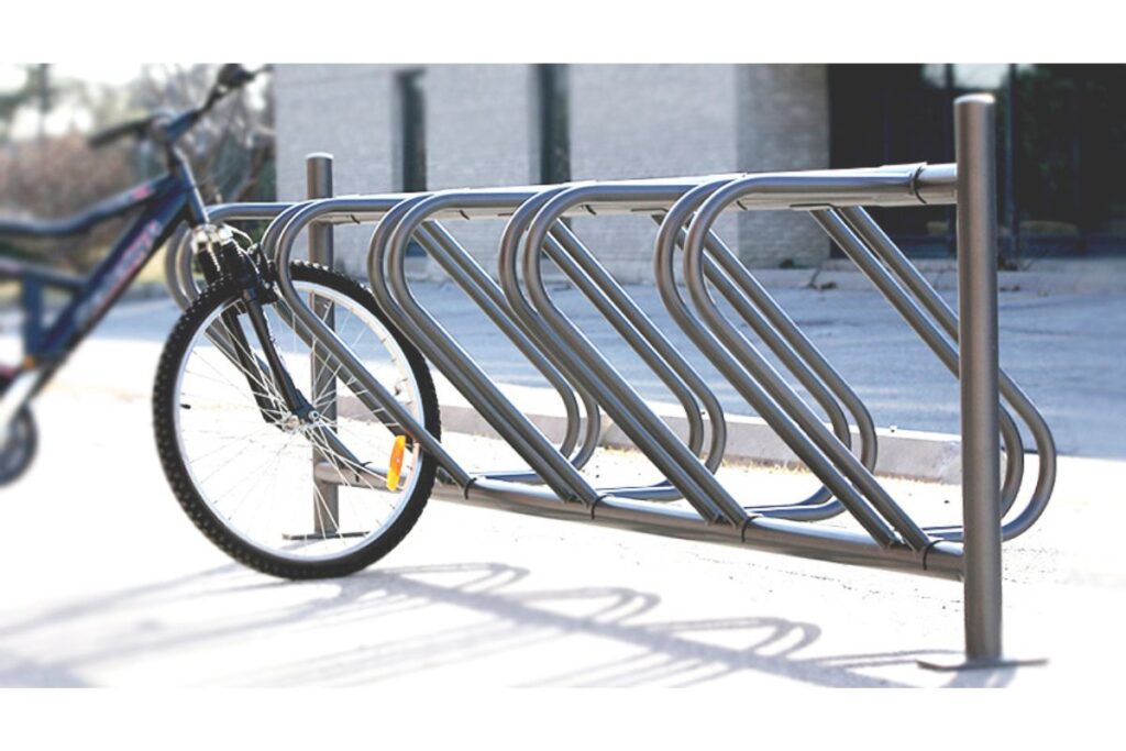 Public bicycle racks