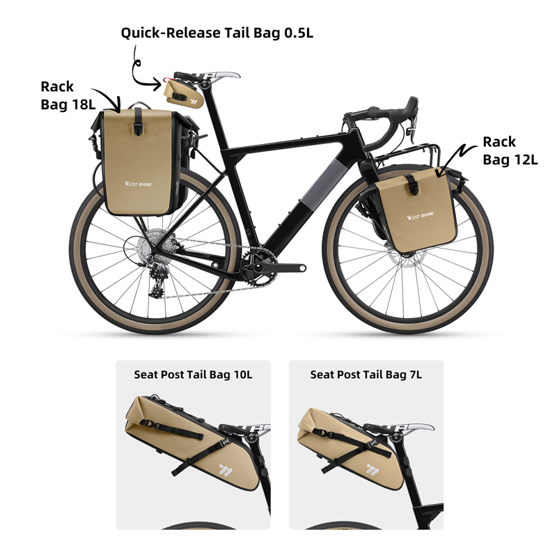 Rear tire bag clearance