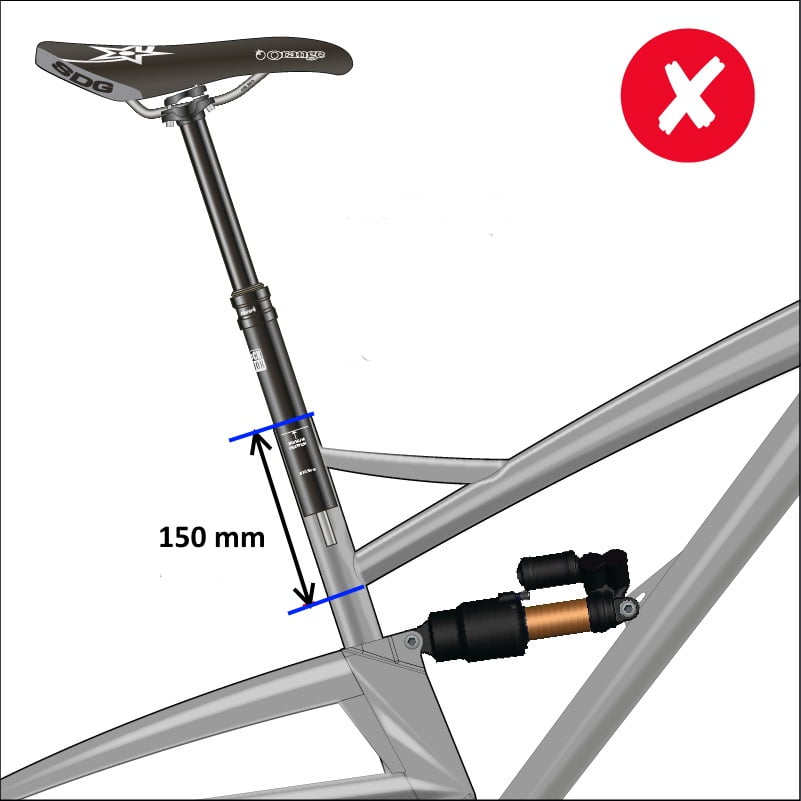 Seatpost insertion mark