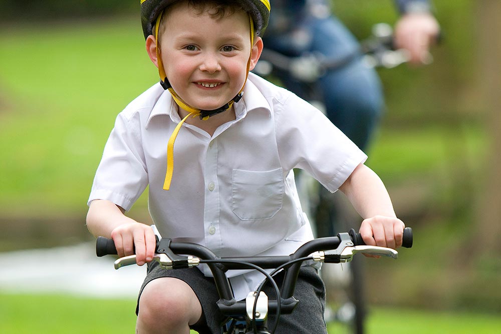 Traffic free cycling practice