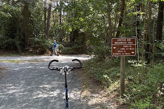 Trail junction signs