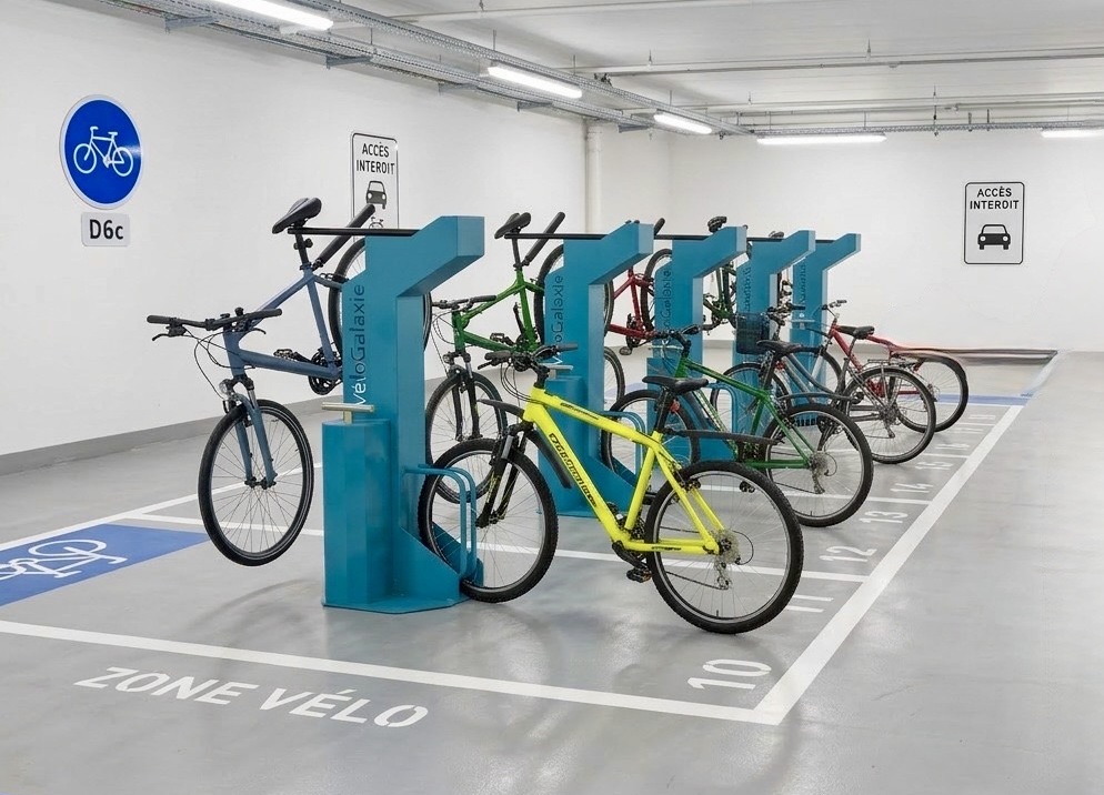 Workplace bicycle parking