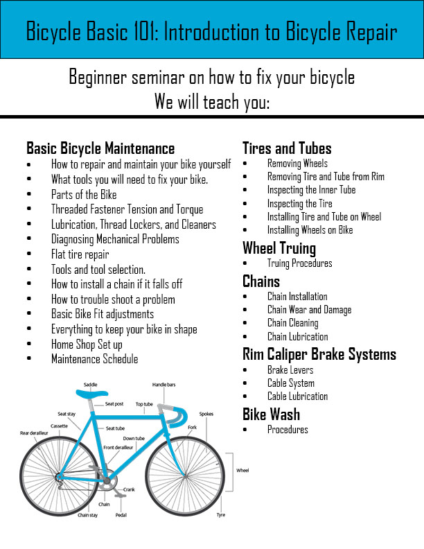 bicycle repair lesson