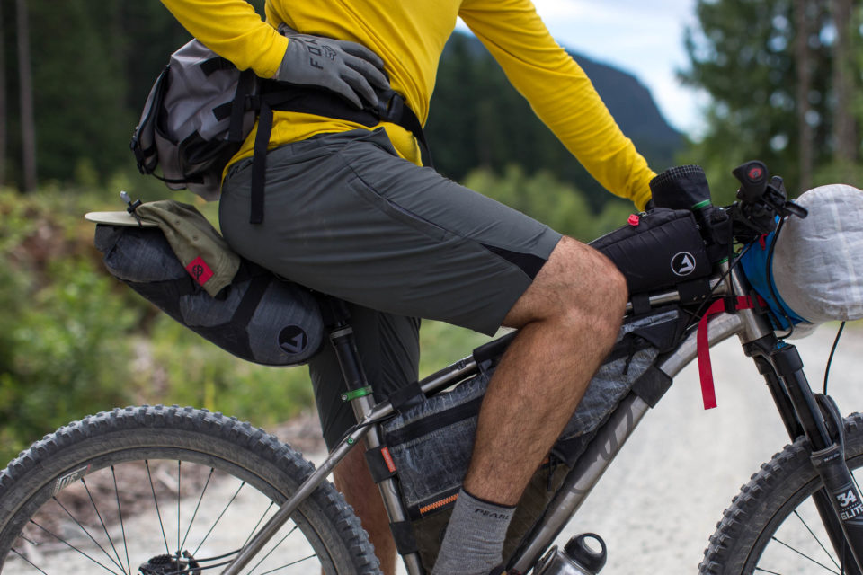 bikepacking shorts drying