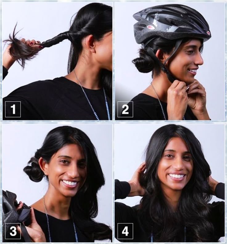 braided hair helmet
