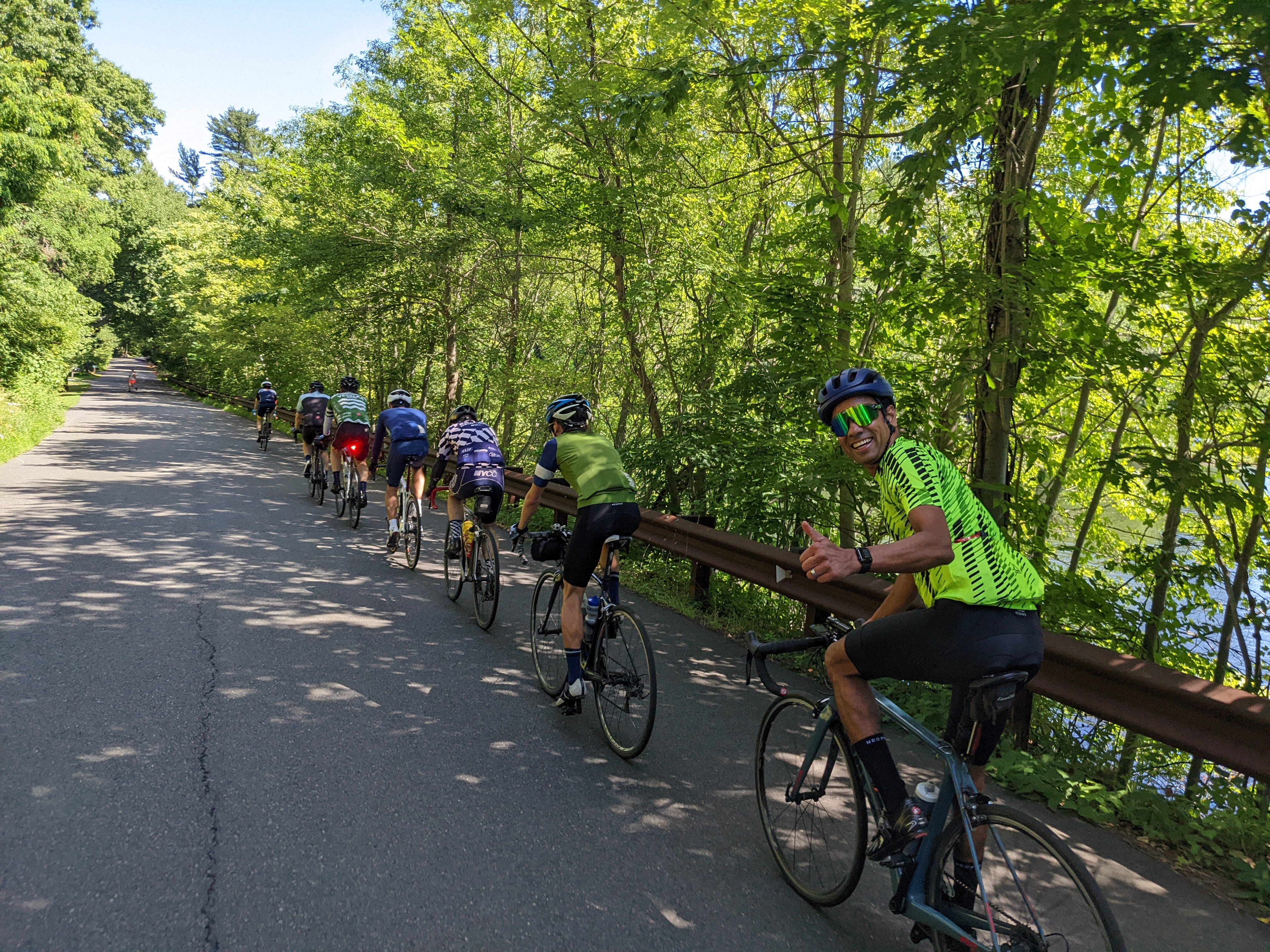 cycling group regroups