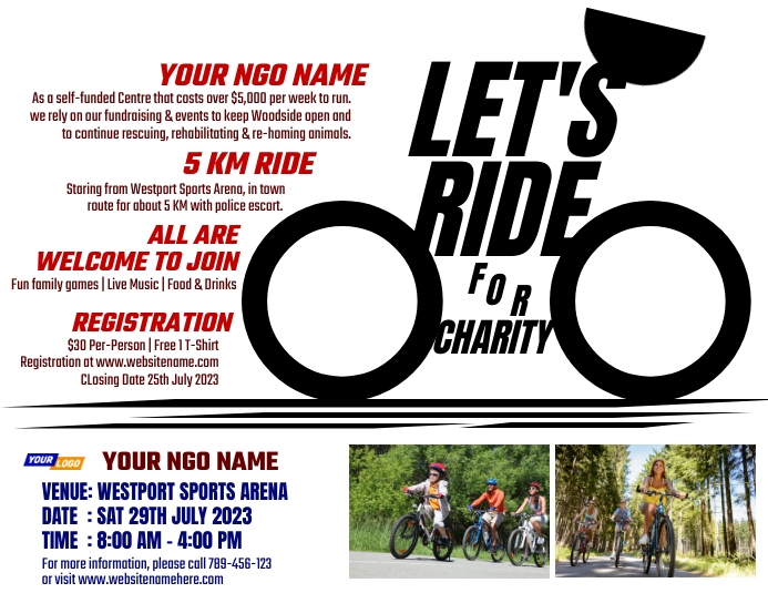 cycling ride invitation