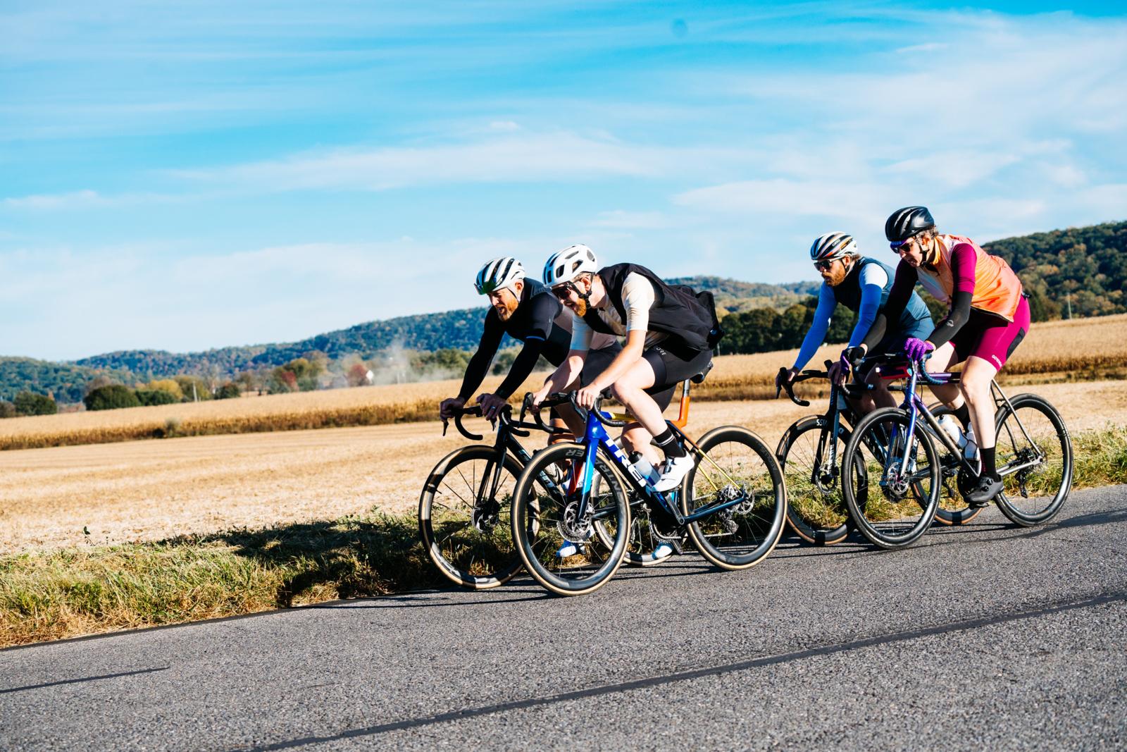 cyclist leaving group