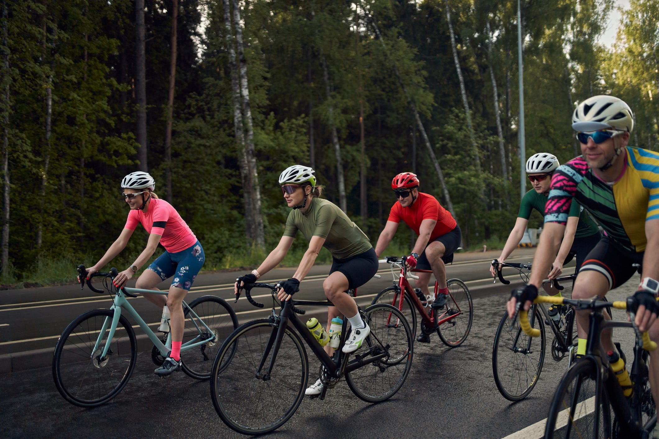 first cycling group ride