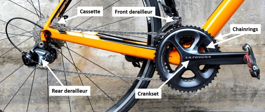 front rear bicycle gears