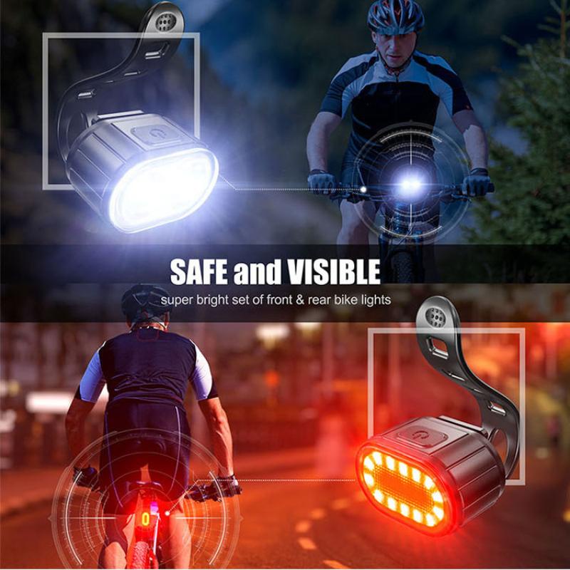 front rear bicycle lights