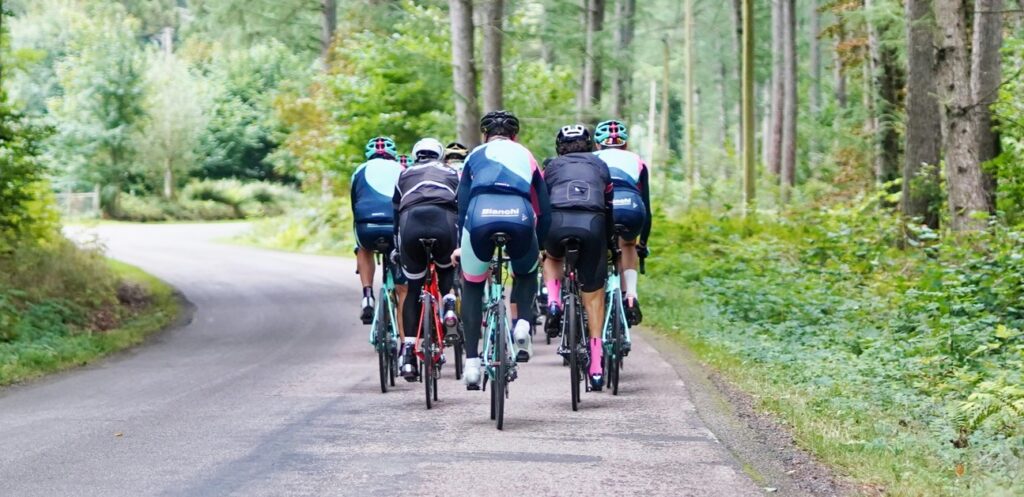 group cycling pace