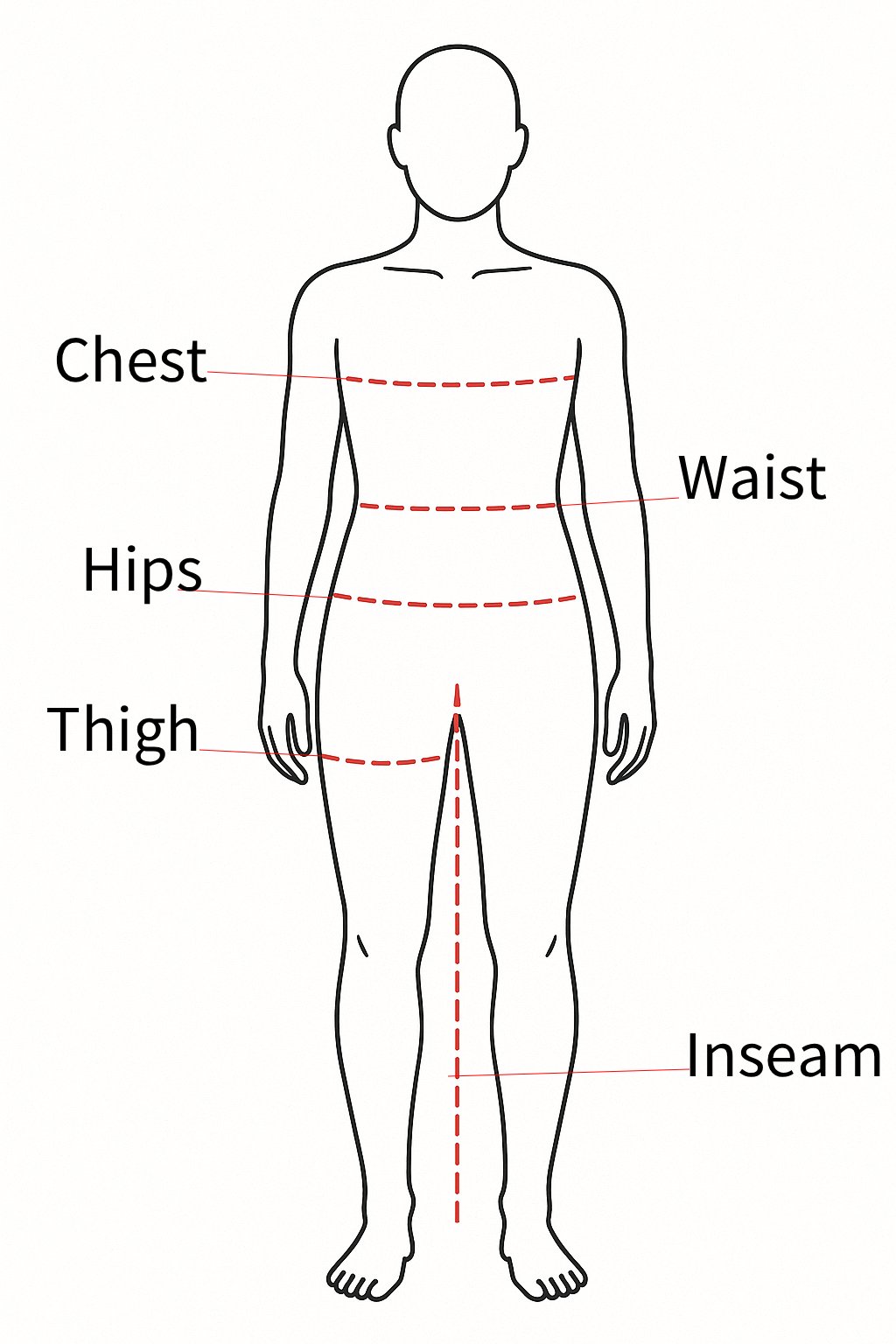 jersey body measurements