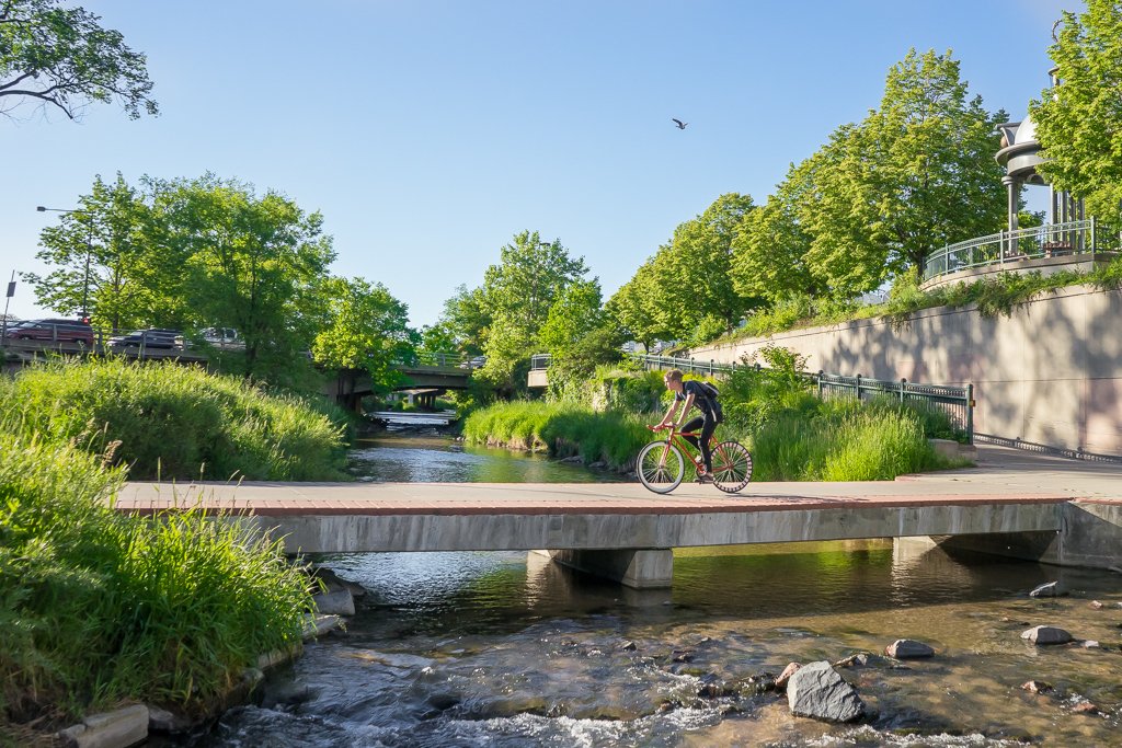 neighborhood cycling route