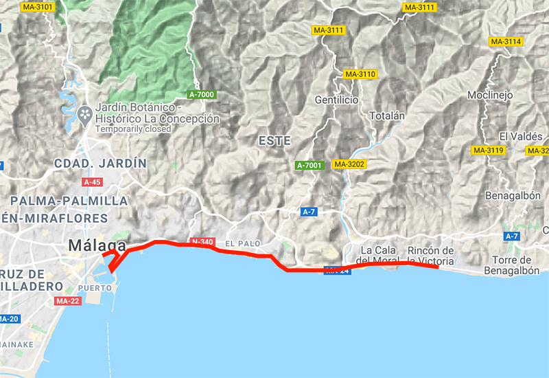 protected cycling routes