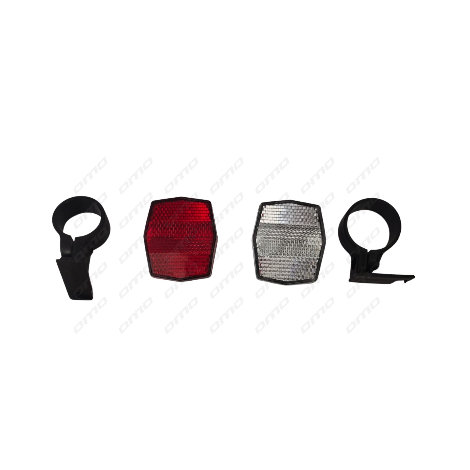 red bicycle reflector