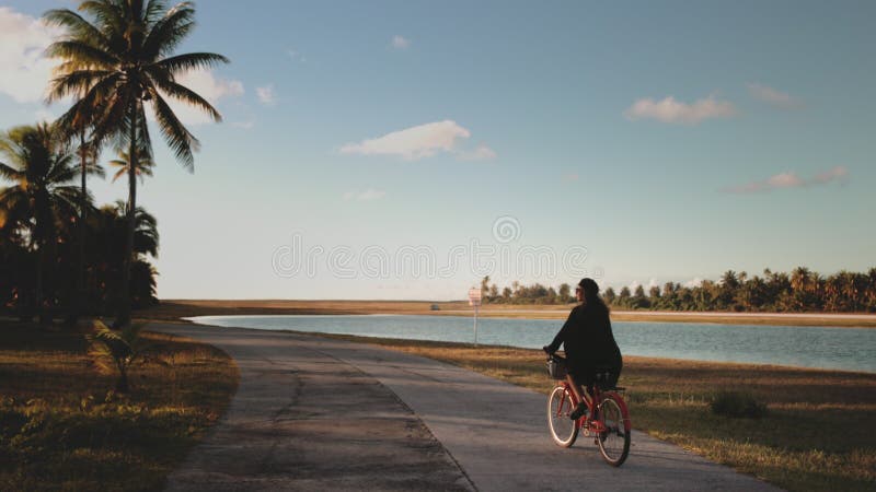relaxed paved cycling
